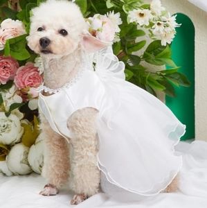 New dog wedding bridal dress